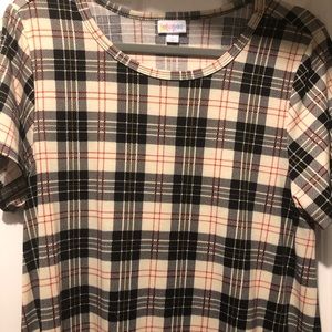 Large plaid lularoe Carly